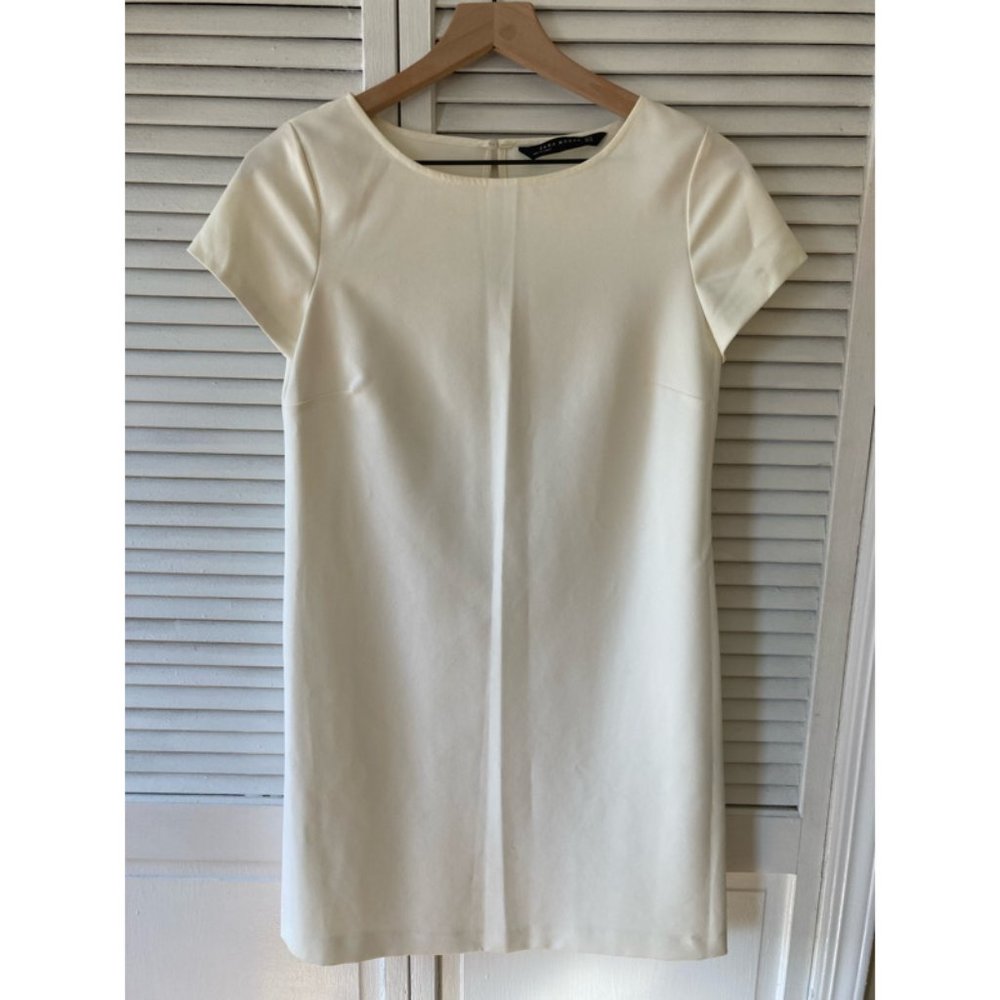 White sheath dress
